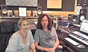Kristin with producer Alex Salzman